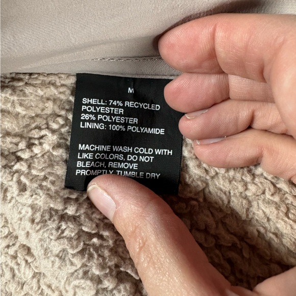 Vuori Women’s Cozy Sherpa Jacket Umber Pink Fleece Full Zip Sz M - Picture 8 of 12